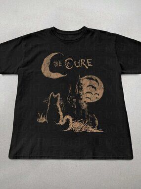 The Cure Cat Tee, 90s Alt Indie Rock, Unisex shirt, Music Gifts
